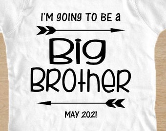 I'm Going to be a BIG Brother - baby announcement, pregnancy announcement, romper, baby bodysuit, bodysuit, Big Brother announcement