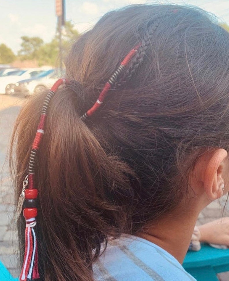 Hair Wrap Extensions Clip in or Braid In Etsy