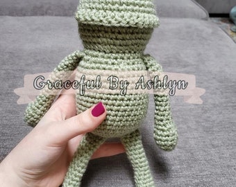 Crochet PDF PATTERN for fergus the frog jellycat replica