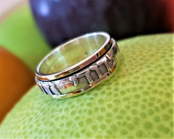 Inscribed Silver Spinner Rings - Shop Now! | Baltinester, Jerusalem