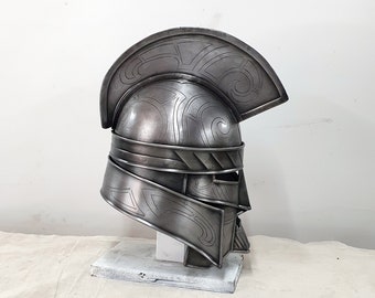 Irokesen-Runen-Helm Fantasy - für Vollplatte - Larp, Mittelalter, Cosplay