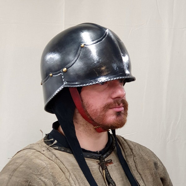 Casque/casquette cérébrale, armure métal larp médiéval cosplay chevalier théâtre film science-fiction