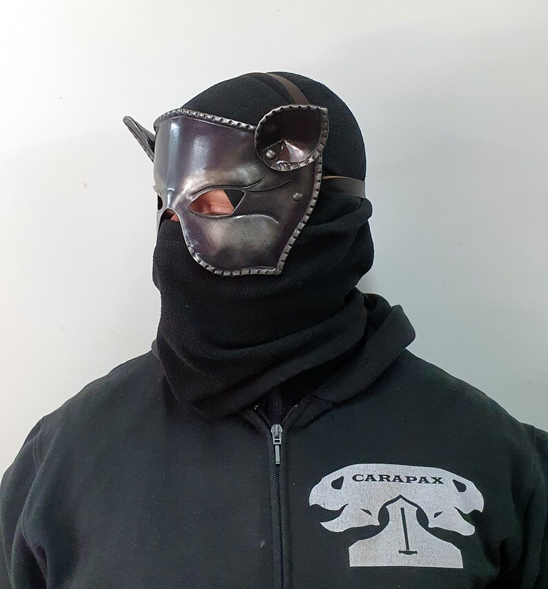 Mask Cat Woman Animal Fantasy Larp Cosplay Theater Movie Halloween Armor Metal