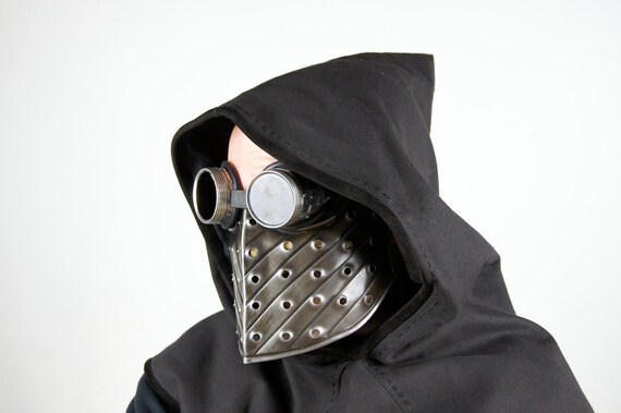 Mask BlindSilence Metal Steampunk Paintball MadMax End Time Fantasy LARP Cosplay Theater Movie Halloween Star Wars