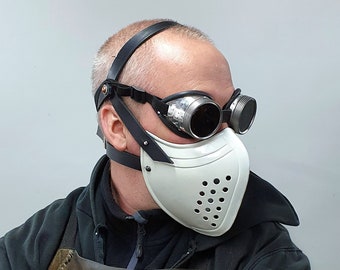 Corona mask doctor with changeable inlay - can also be used for bikers, larp, cosplay, raiders, theater films or Halloween