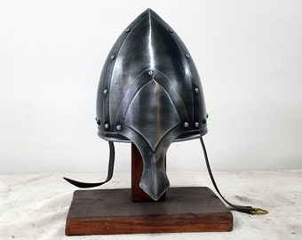 Nasal Helmet - Armor Metal Larp Medieval Cosplay Knight Theater Film Full Plate