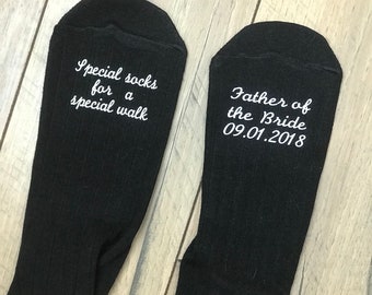 Father of the Bride Socks Special Socks for a Special Walk - Etsy