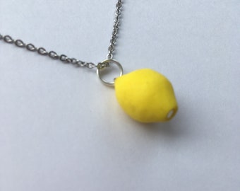 Miniature Lemon Necklace