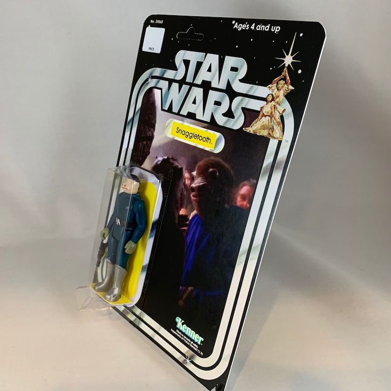 Star Wars Custom BLUE SNAGGLETOOTH Figure Mint on Card 100 Etsy