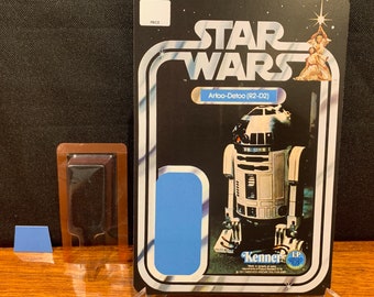 Star Wars R2-D2 Vintage Style 12-Back Cardback Kit - Includes Cardback, Adhesive Blister & Footboard