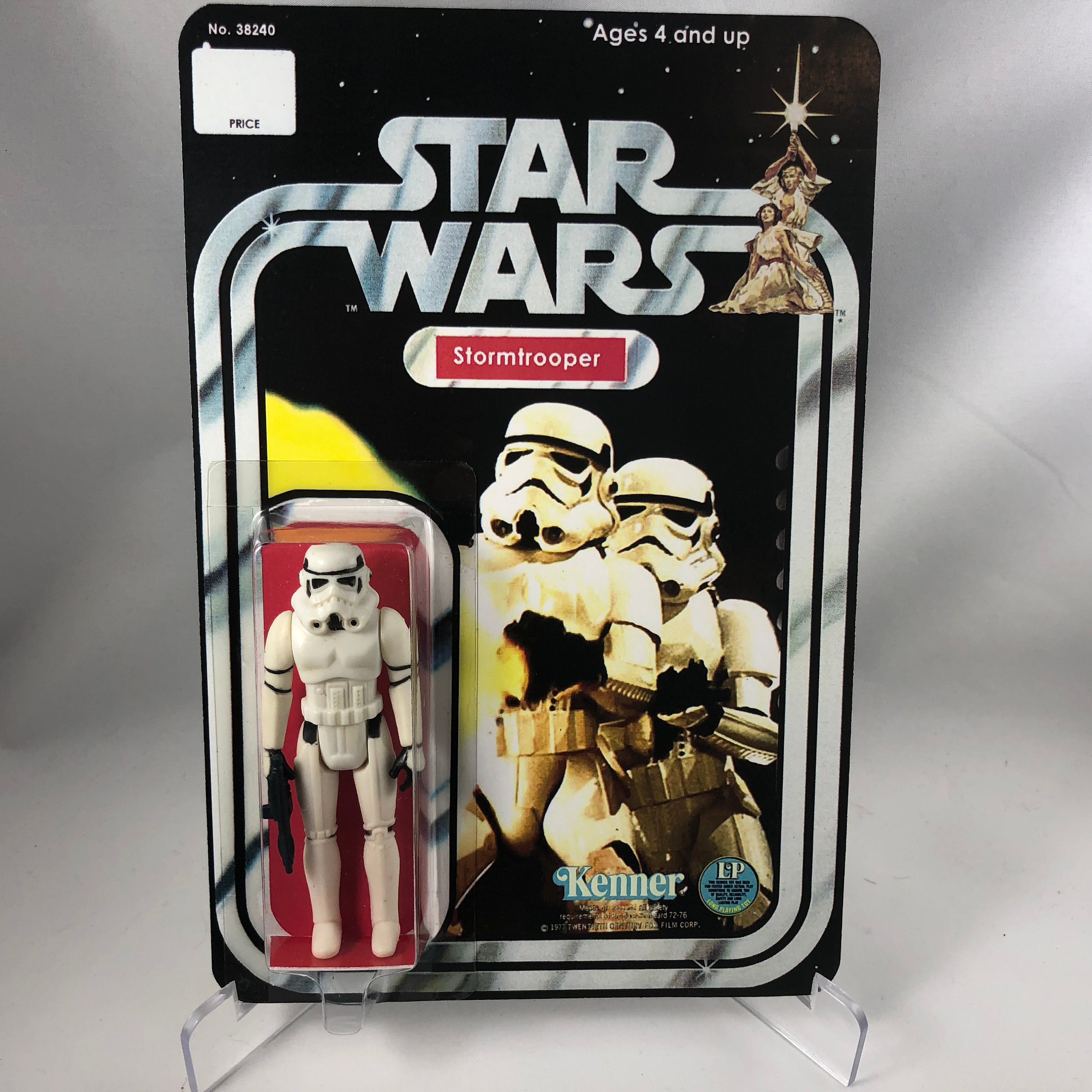 1977 Star Wars Vintage STORMTROOPER Original Figure Restored to Mint Condition on New Vintage Style Cardback Mint On Card MOC