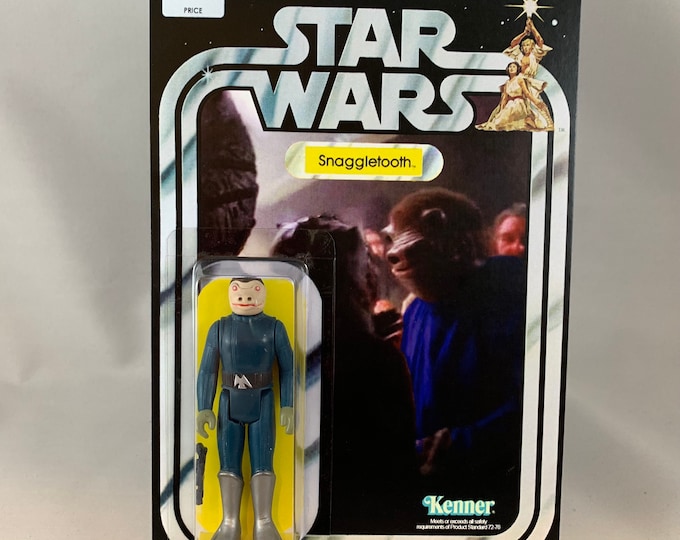 Star Wars Custom BLUE SNAGGLETOOTH Figure Mint on Card 100 Perfect