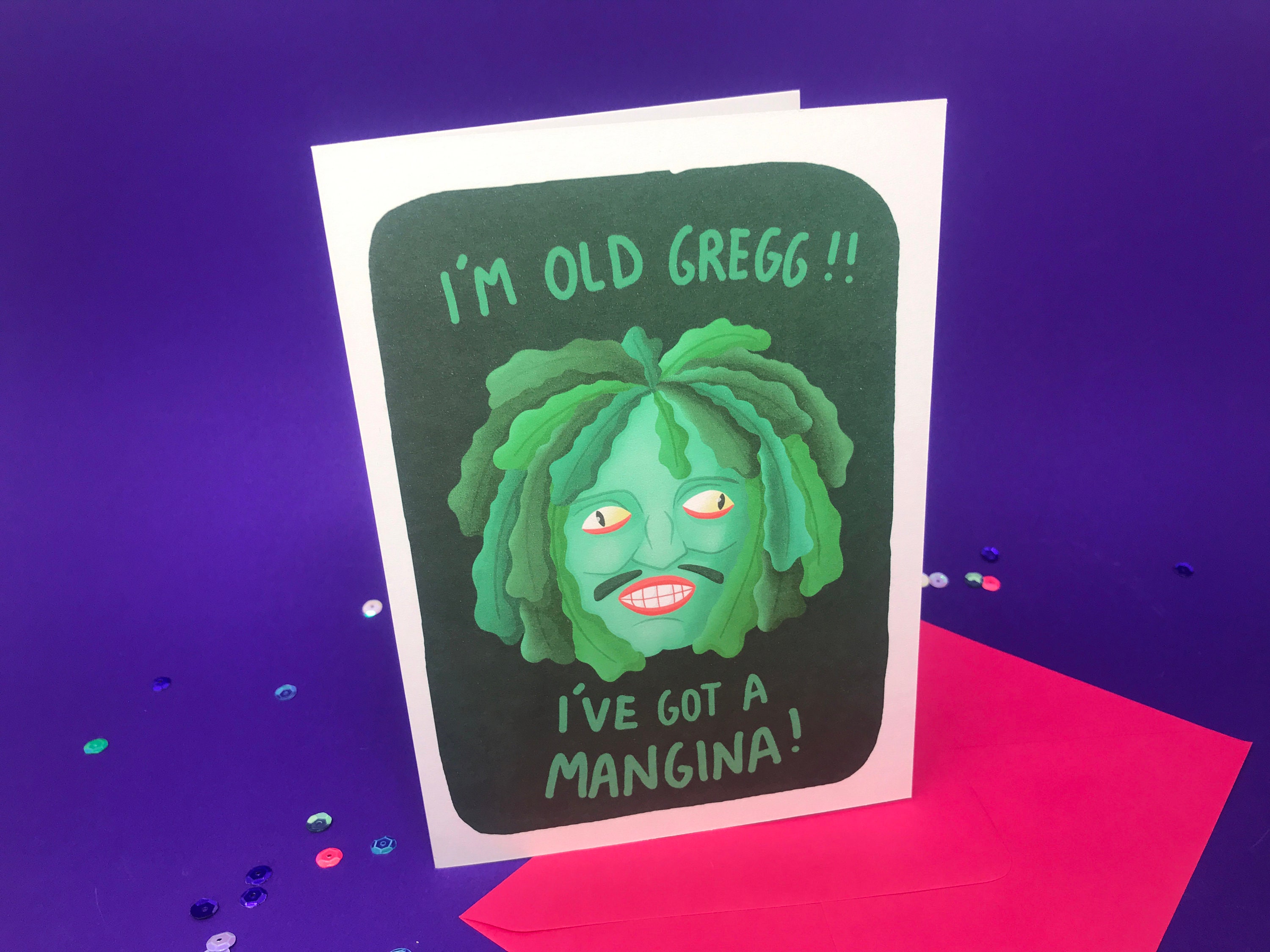 Old Gregg Ive Got A Mangina Mighty Boosh Card Noel Etsy