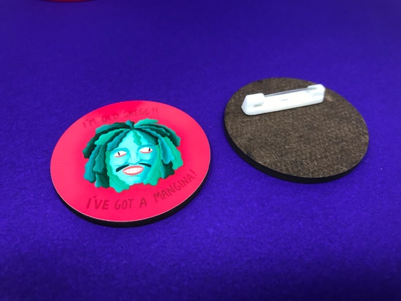 Old Gregg Mighty Boosh Keyring Badge Magnet Noel Fielding Etsy