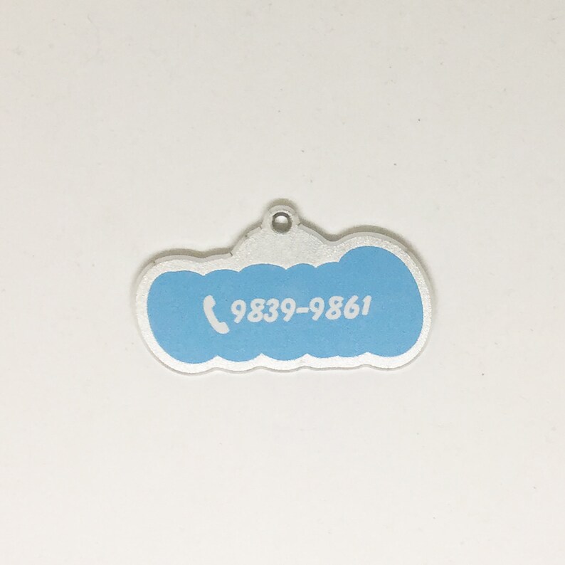 Aluminum Goofy Font Double-Sided Pet ID Tag Dog Tag