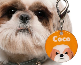 Shihtzu - The Best In Breed Dog Name Tags by Bashtags (set of 2 tags)