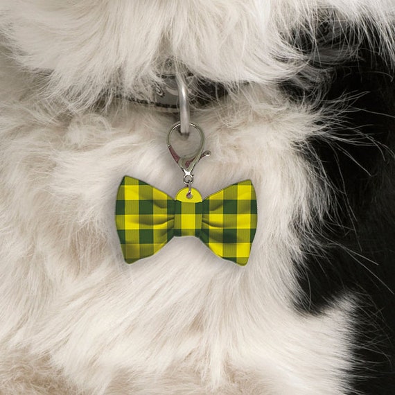 bow tie dog tag