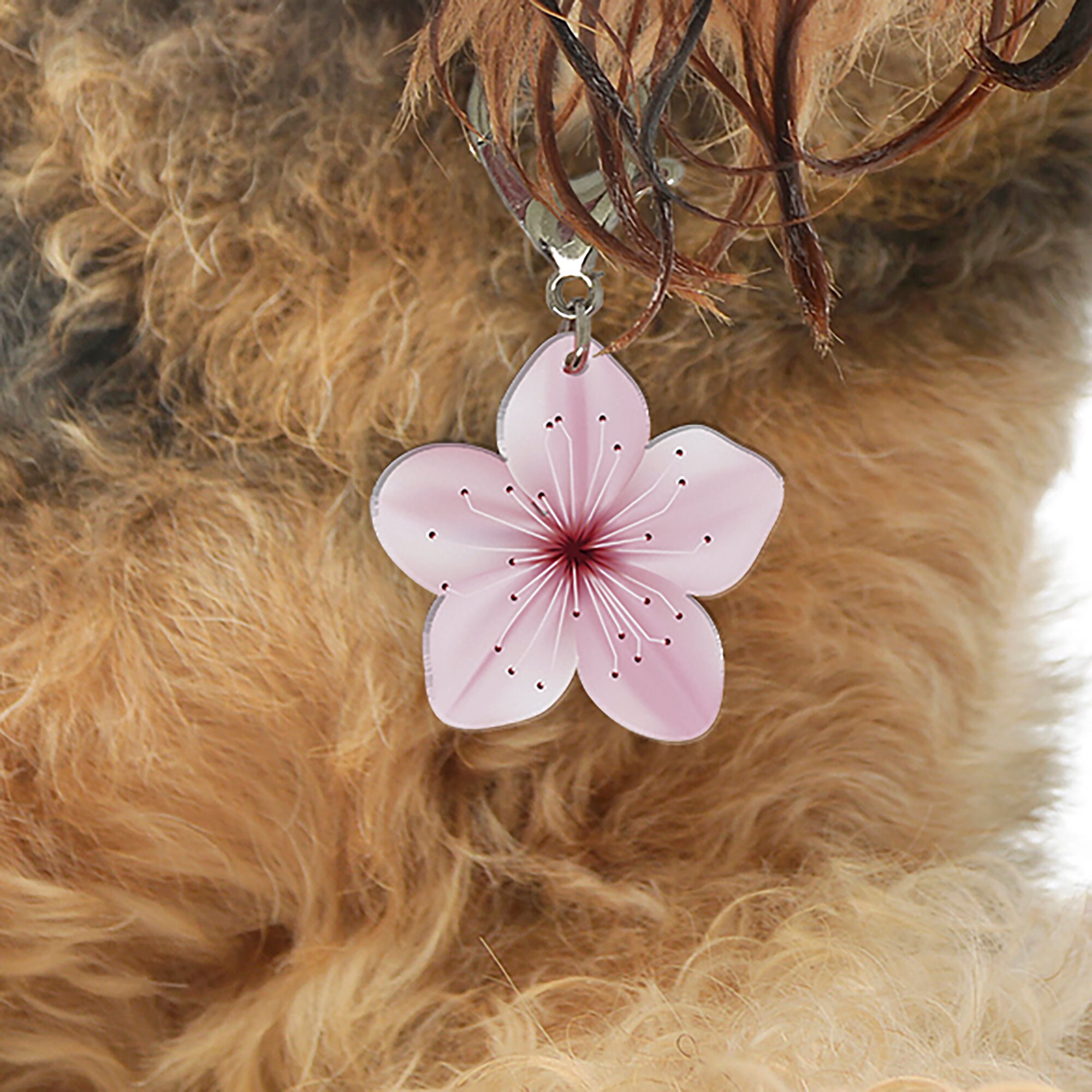 Sakura Cherry Blossom Floral Pet ID Tag Dog Tag Etsy