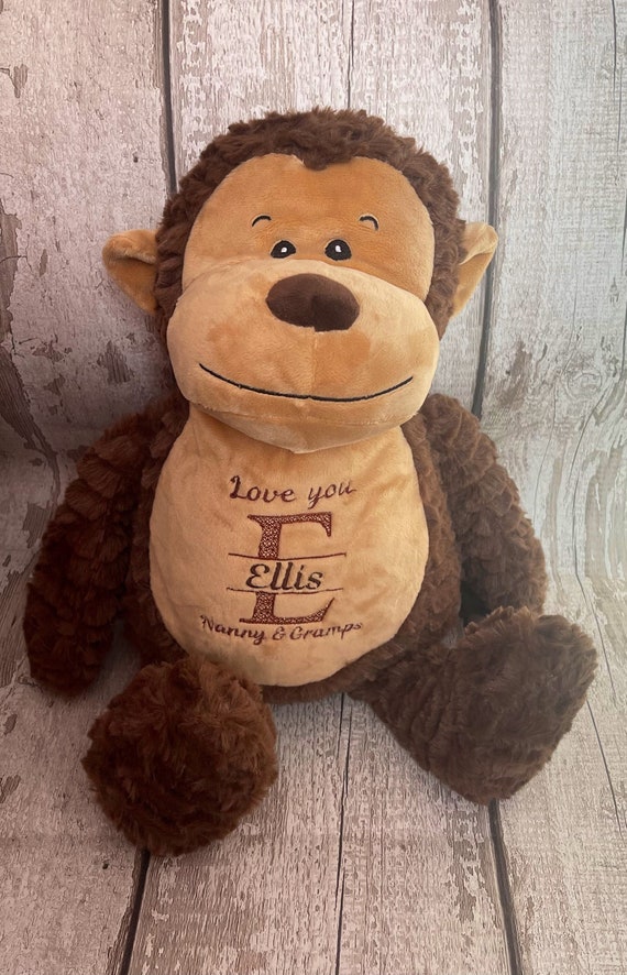 monkey teddy personalised