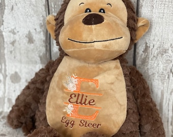 Personalised Monkey | Plush Toys | Perfect Gift | Boys | Girls | Embroidered | Customised |