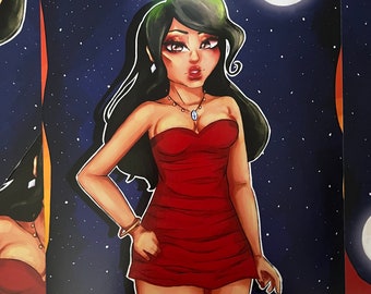 The sims 2 Bella Goth art print