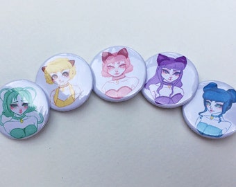 Tokyo Mew Mew 1” badges