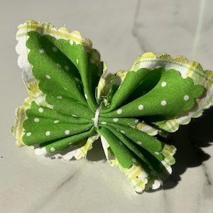 Custom Back - Handmade Butterfly Hair Bow | Cotton Hair Clip | Girl’s Hair Accessory |  Pin or Brooch | Spring Hair Clip | Cute Bow