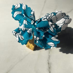 Handmade Butterfly Hair Bow | Cotton Fabric Hair Clip | Girl’s Hair Accessory | Toddler Hair Bow | Spring Hair Clip | Cute Butterfly Bow