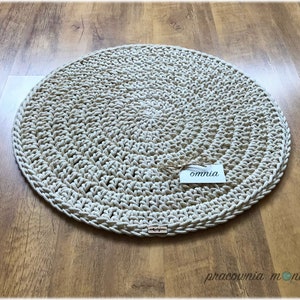 Handmade Rug | Crochet Rug | Round Cotton Rug | Floor Rug | Scandinavian Rug | Carpet | Cotton Rug | Rug Circle | Bathroom Rug | Rug Round