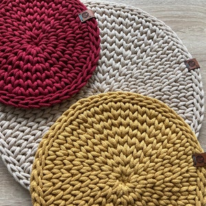 Round Placemats | Mug Rug| Table mats round | Placemats | Round Coasters | Cotton Table Mats | Dinner Table Mats