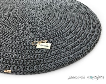 Handmade Rug | Crochet Rug | Round Cotton Rug | Floor Rug | Scandinavian Rug | Carpet | Cotton Rug | Rug Circle | Bathroom Rug | Rug Round