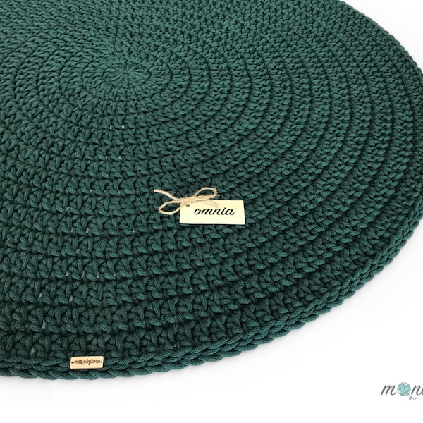 Tapis fait main | Tapis au crochet | Tapis rond en coton | Tapis de sol | Tapis scandinave | Tapis | Tapis en coton | Tapis rond | Tapis de salle de bain | Tapis rond