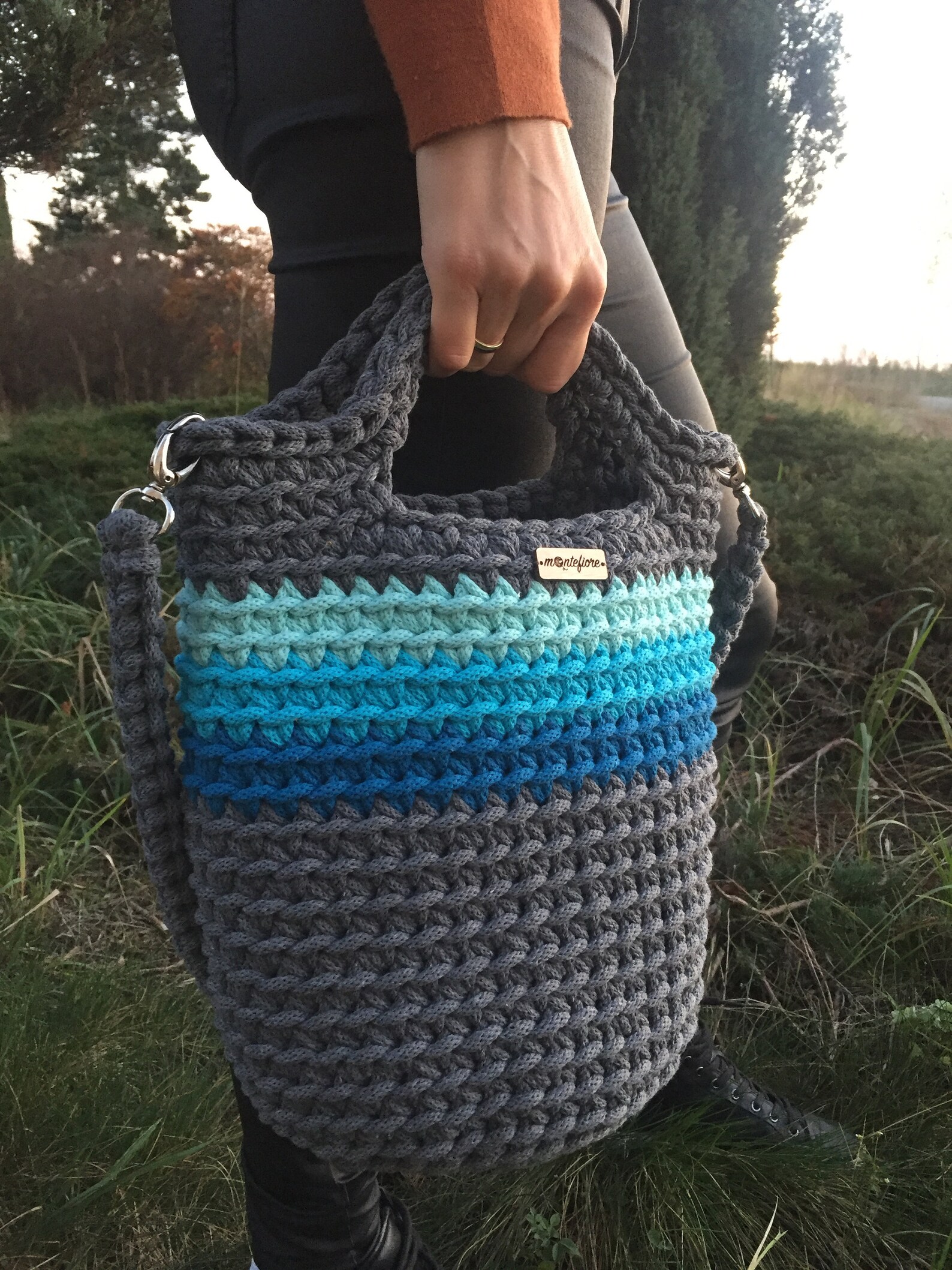 Tote Bag Scandinavian Style Crochet Tote Bag Handmade Bag - Etsy