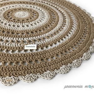 Handmade Rug | Crochet Rug | Boho Rug | Washable Cotton Rug | Natural Carpet | Cotton Cord Rug | Modern Rug | Floor Rug | Scandinavian Rug