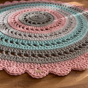 Handmade Rug | Crochet Rug | Boho Rug | Washable Cotton Rug | Natural Carpet | Cotton Cord Rug | Modern Rug | Floor Rug | Scandinavian Rug