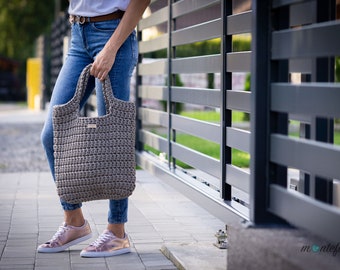 Crochet Bag | Boho Tote Bag | Shoulder Bag | Crossbody Bag | Scandinavian Style Bag | Handbag | Washable Bag | Market Bag | Handmade Bag