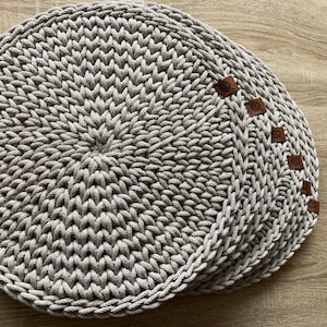 Round Placemats | Mug Rug| Table mats round | Placemats | Round Coasters | Cotton Table Mats | Dinner Table Mats