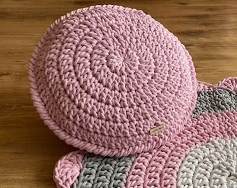 Coussin rond | Coussin bohème | Oreiller fait main | Oreiller décoratif | Oreiller | Oreiller en coton | Coussin au crochet | Joli coussin | Décoration d'intérieur