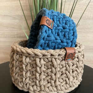 Storage basket | Handmade basket | Crochet basket | Cotton basket | Gift basket |  Decorative basket | Baskets