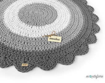 Crochet Rug | Round Rug | Handmade rug | Floor Rug | Doily Rug | Scandinavian Rug | Washable Rug | Housewarming Gift | Cotton Rug |