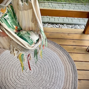 Round Rug | Handmade Rug | Boho Rug | Handwoven Rug | Scandi Rug | Circle Rug | Rugs for Bedroom | Crochet Rug | Washable Rugs | Custom Rugs