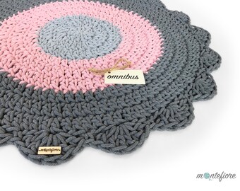 Crochet Rug | Round Rug | Handmade rug | Floor Rug | Doily Rug | Scandinavian Rug | Washable Rug | Housewarming Gift | Cotton Rug |