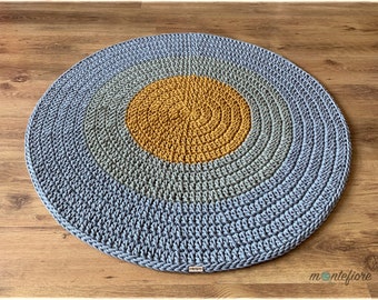 Round Rug | Handmade Rug | Boho Rug | Handwoven Rug | Scandi Rug | Circle Rug | Rugs for Bedroom | Crochet Rug | Washable Rugs | Custom Rugs