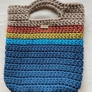 Crochet Bag | Boho Tote Bag | Shoulder Bag | Crossbody Bag | Scandinavian Style Bag | Handbag | Washable Bag | Market Bag | Handmade Bag