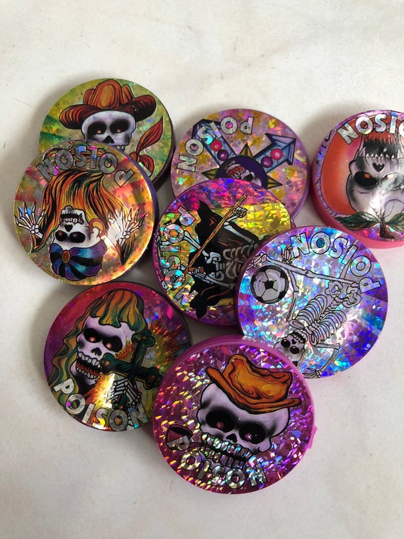 Lot De 100 Pogs - KINIS, SLAMMERS, DEGOMMERS - Collection Vintage