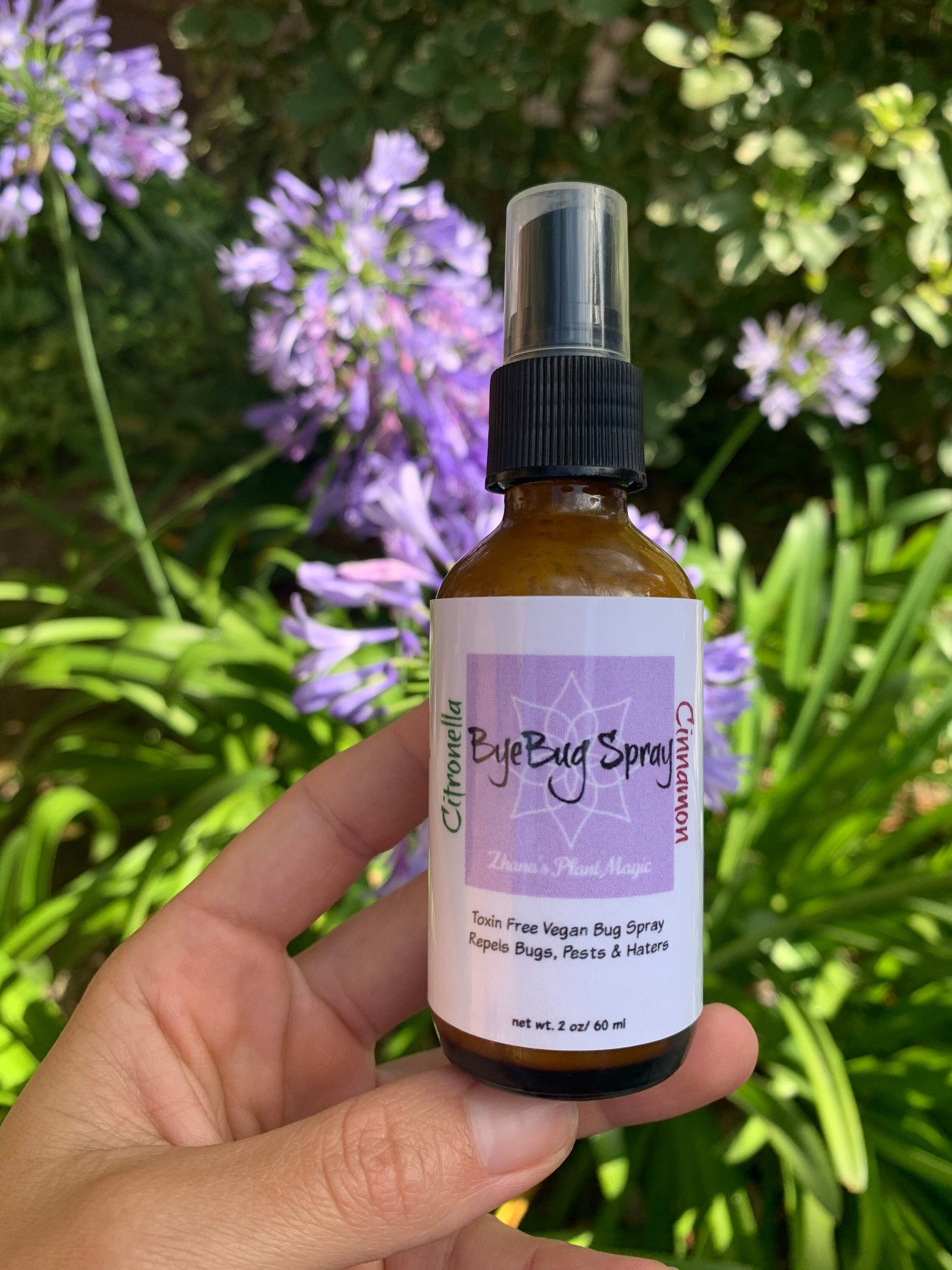 Bye Bug Spray Insect Repellant 2oz Citronella & Cinnamon Etsy