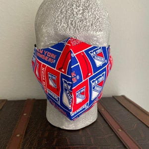 New York Rangers Washable Mask With Inlet