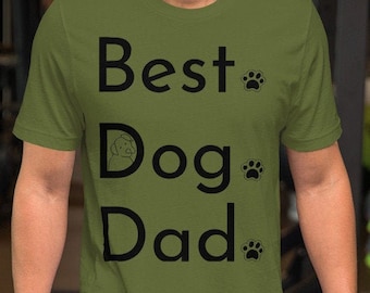 Camisa do pai do cachorro Melhor camisa do pai do cachorro Camisa do dia dos pais Presente do amante do cão Presente do pai Presente do marido Presente do pai do cão