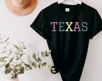 Texas-tröja, Texas-t-shirt, Texas-tröja för kvinnor, söt damtröja, Texas-älskare-tröja, Texas-pride-tröja, Texas-tröja, Texas-present