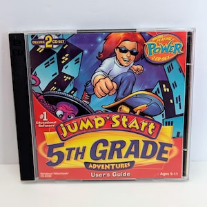 JumpStart 5th Grade Adventures Deluxe PC Educational Game (2 Disc Set)